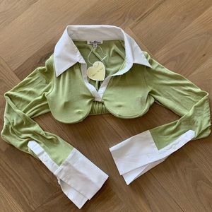 Mirror Palais Underwire Polo 2.0 in Pistachio